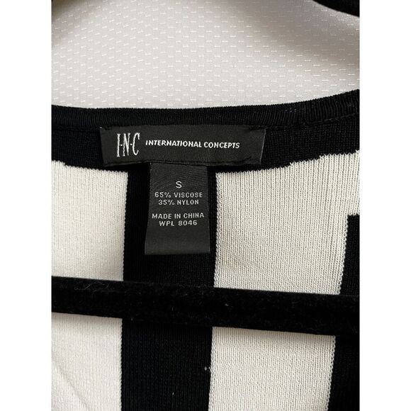 INC International Concepts Formal Womens Long Sleeve Bodycon Dress Striped Small - Picture 5 of 7